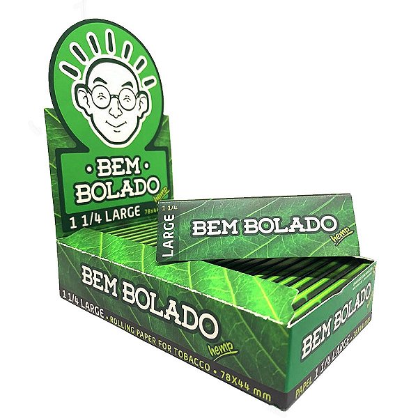 Seda Bem Bolado Hemp Caixa Verde Pequena 1/4 Ultrafino C/ 25 Livretos