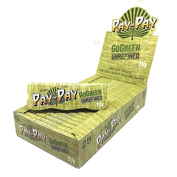 Caixa Seda Pay Pay Go Green Verde 1/4 Pequena Original Fina