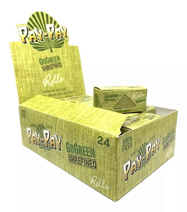 Caixa De Seda Pay Pay De Rolo Rolls Go Green Verde Alfalfa