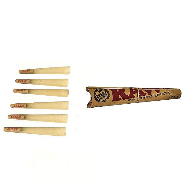 Seda Pré Enrolada Raw Classica 1/4 Mini Size Com 6 Unidades