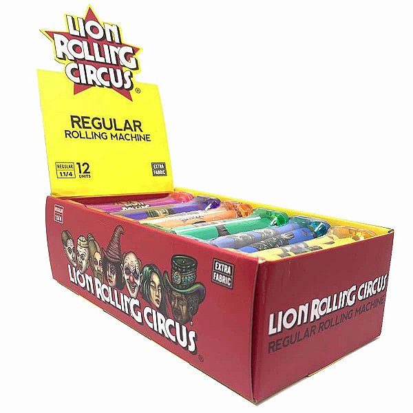 Caixa De Bolador Lion 78 mm Pequeno Mini Size Colorido 12 Unidades