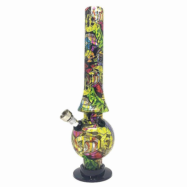 Bong Acrilico Grafite Diversas Cores Resistente 26 Cm