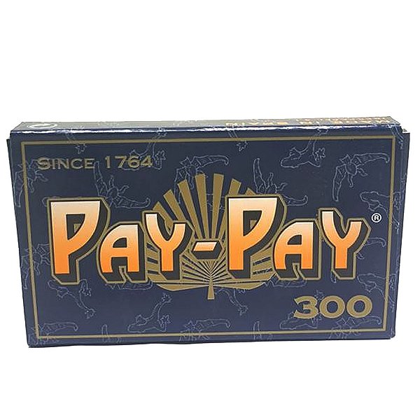 Livreto De Seda Pay Pay 300 Azul Folha Branca Original Fina