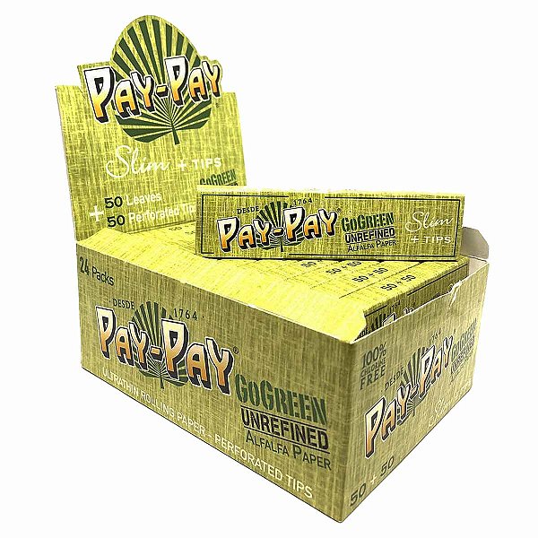 Seda Pay Pay Go Green Verde King Size + Piteiras De Papel