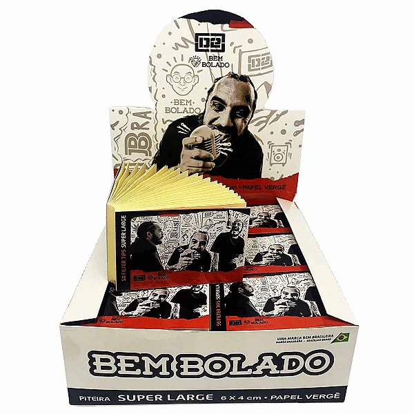 Piteira De Papel Bem Bolado Marcelo D2 Super Large 6x4 Cm