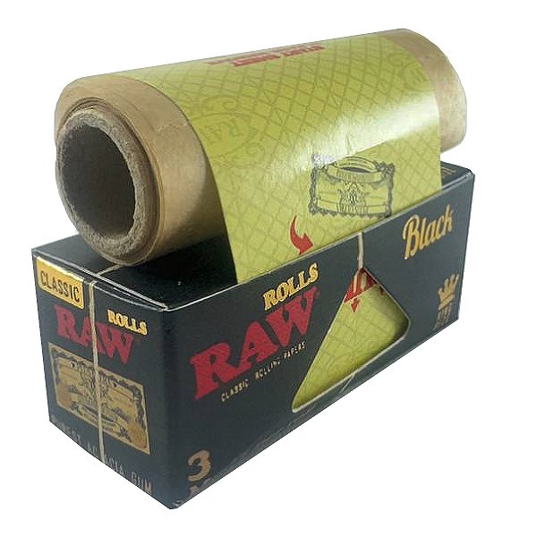 Kit 3 Sedas Raw De Rolo Papel Rolls 3 Metros King Size