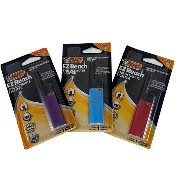 Acendedor Multiuso BIC EZ Reach Sortidos - 1 Unidade