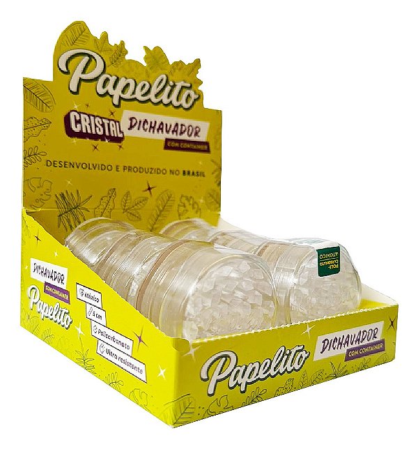 Dichavador Cristal Papelito - Display com 6 unidades