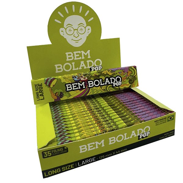 Caixa De Seda Bem Bolado Long Size Large Com 25 Livretos