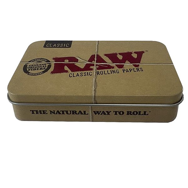 Case De Metal RAW Classic Sedas Piteiras Original  15x6cm