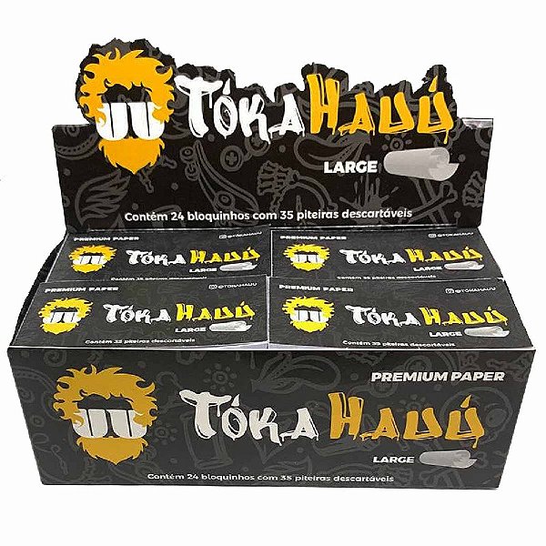 Caixa Piteira Tokahauu Large Descartavel  - 24 Blocos