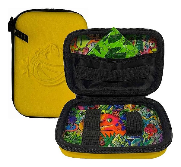 Case Bag Puff Life Classica Amarela Brisaland