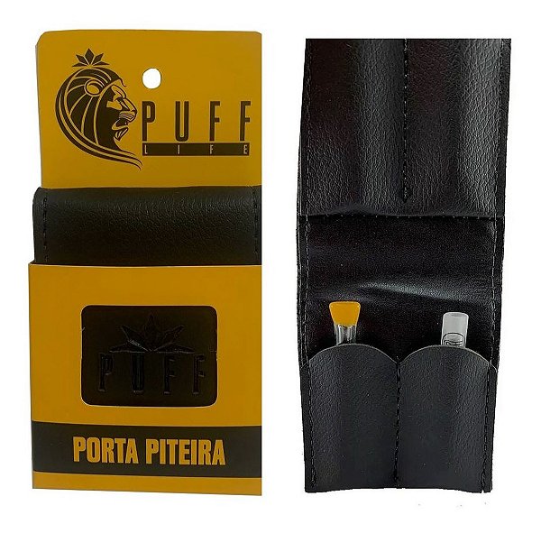 Porta Piteira Puff Life Preto - Proteção e Durabilidade