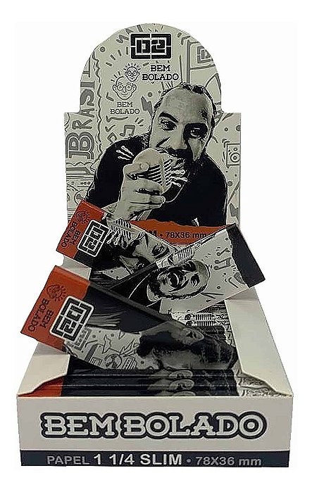 Caixa De Seda Bem Bolado Marcelo D2 Papel Folha Branca 1 1/4