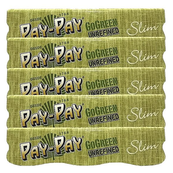 Kit 5 Livretos Seda Pay Pay Go Green Verde Grande Original