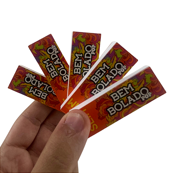 Kit Com 5 Piteiras Bem Bolado Slim Tradicional Laranja