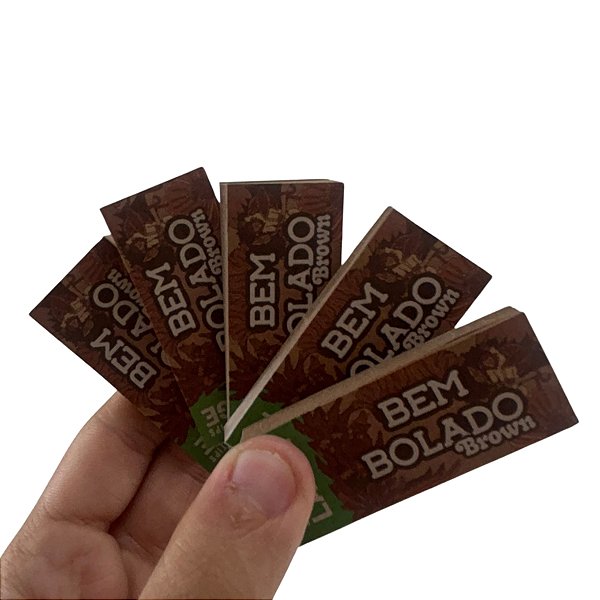 Kit Com 5 Livretos Piteiras Bem Bolado Brown Marom Large