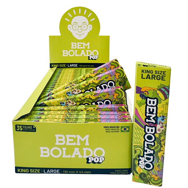 Caixa De Seda Bem Bolado Large Grande King Size Folha Branca
