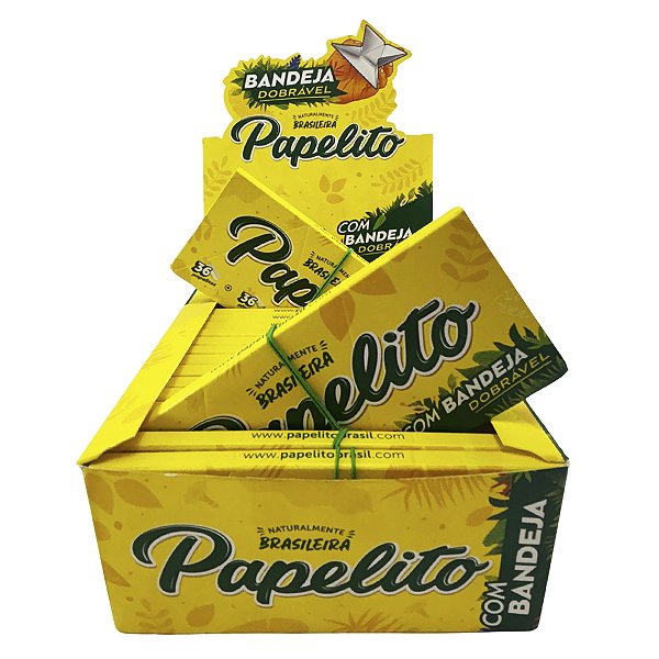 Caixa Seda Papelito Com Piteira E Bandeja King Size Tradicional - 20 Livretos
