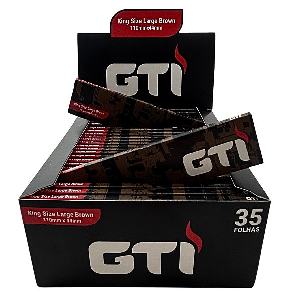 Caixa De Seda GTI Large Brown King Size - 50 Livretos - Grupo Bem Bolado