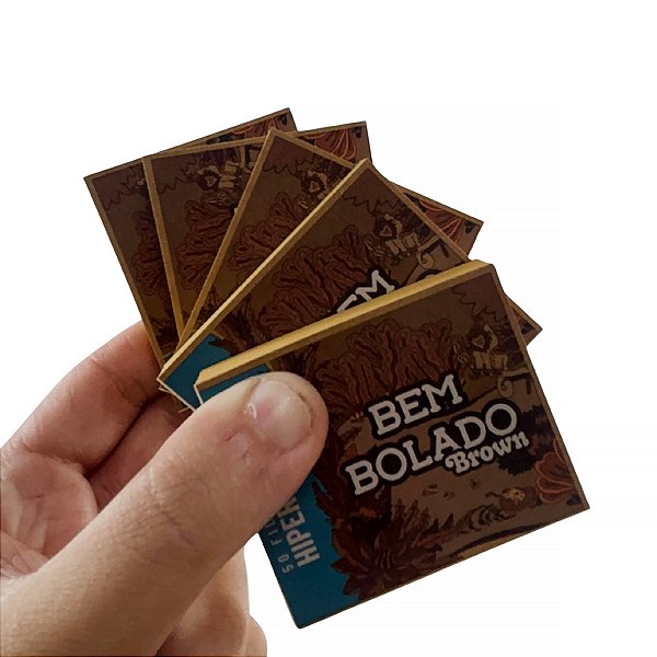 Kit 5 Piteira Bem Bolado Hiper Large Brown 6x5 Cm