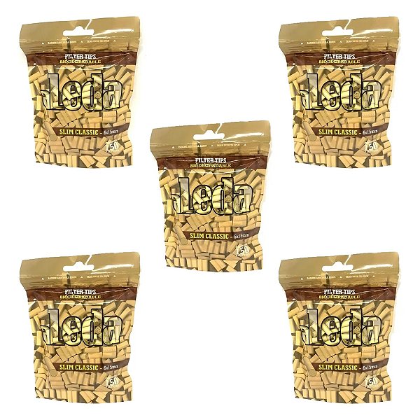 Kit 5 Bags De Filtro Aleda Bio Biodegradável Marrom