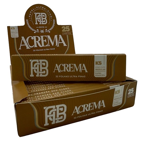 Caixa de Seda Acrema Brown King Size Marrom - 25 Livretos