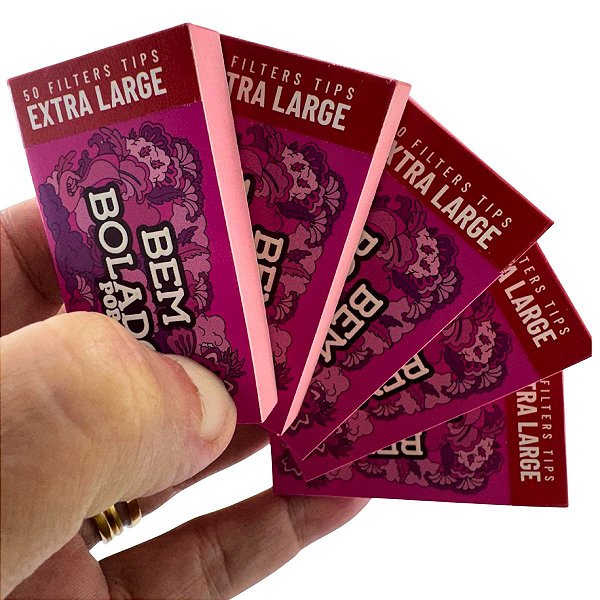 KIT 5 Livretos Piteira Bem Bolado Rosa Extra Large