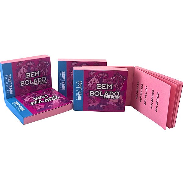 Kit 5 Livretos Piteira Bem Bolado Rosa Hiper Large