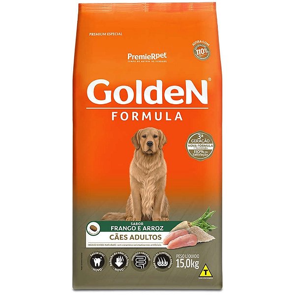 Ração Golden Fórmula para Cães Adultos Sabor Frango 15kg