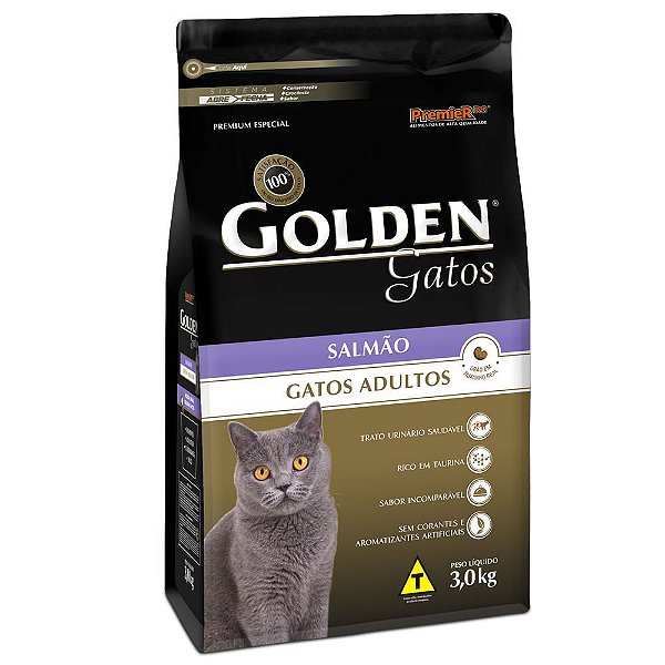 GOLDEN FORM GATO AD SALMAO 3KG