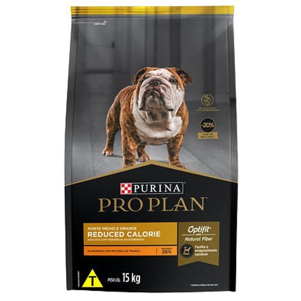 PROPLAN AD REDUCAO DE CALORIA RAC MED/GRA 15KG