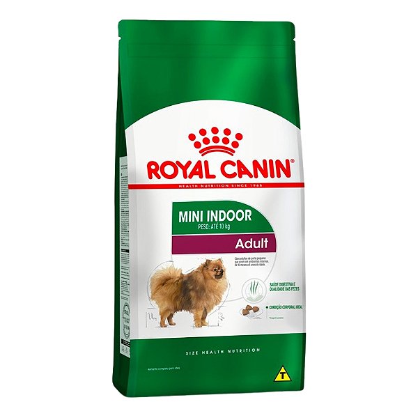 Ração Seca Royal Canin Mini Indoor Adult Cães Adultos 2,5kg