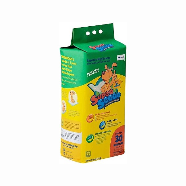 Tapete Higiênico Supersecão com 30 Unidades