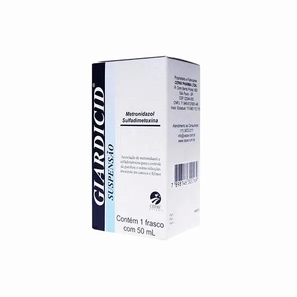 Giardicid Suspensão para Cães e Gatos 50ml