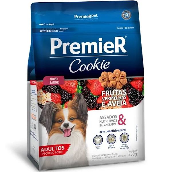 PREMIER COOKIE AD RAC. PEQ. FRUTAS VERM 250G