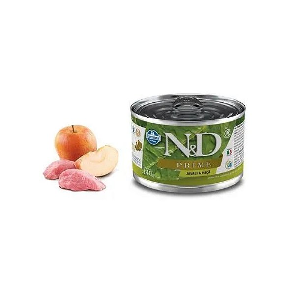Ração Úmida N&D Prime para Cães Adultos Sabor Javali e Maçã 140g
