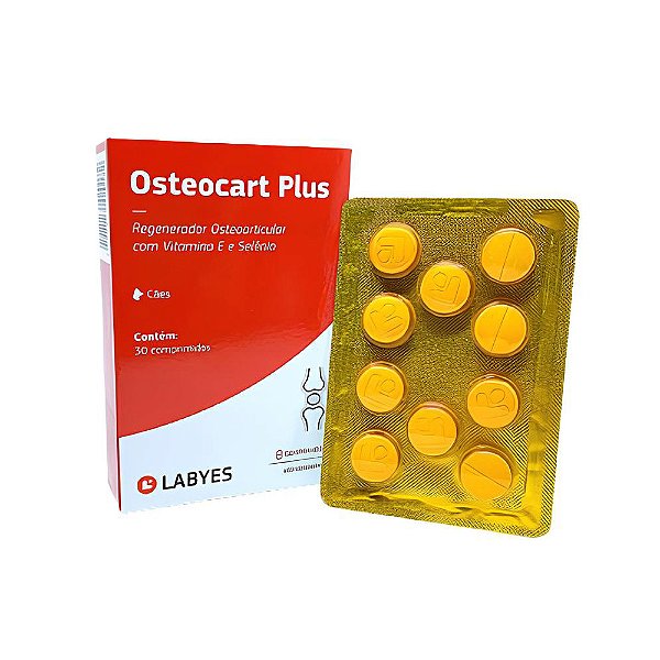 Osteocart Regenerador Osteoarticular para Pets com 30 Comp