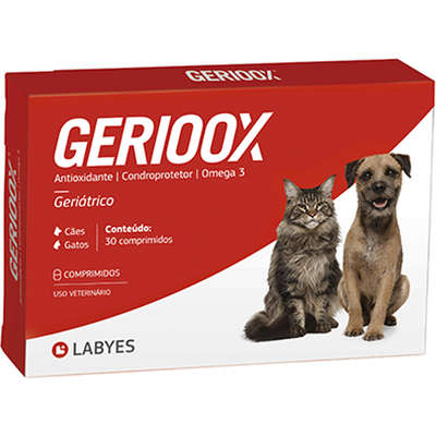 Gerioox 30 Comprimidos Vitalidade de Cães e Gatos Labyes