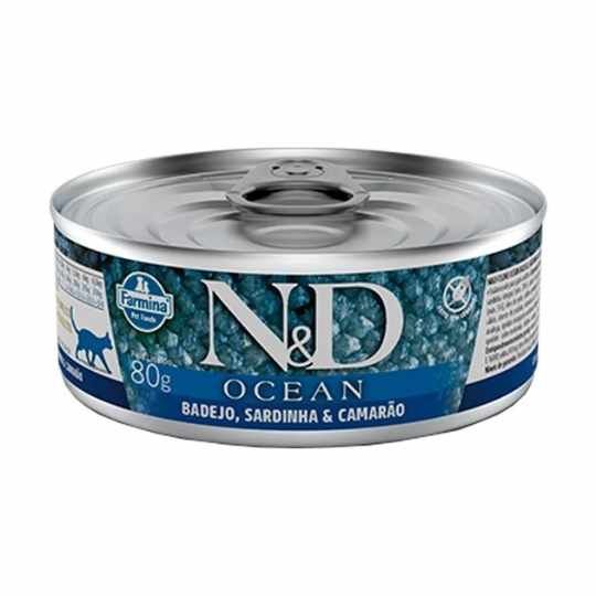 N/D Gato Umido Wet Ocean Atum/Camarao 0,8Kg