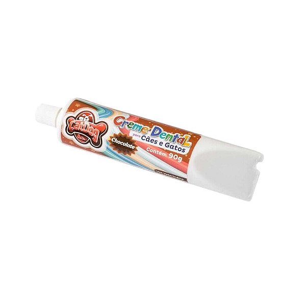 Creme Dental para Pets 90g Pasta de Dente Chocolate CatDog