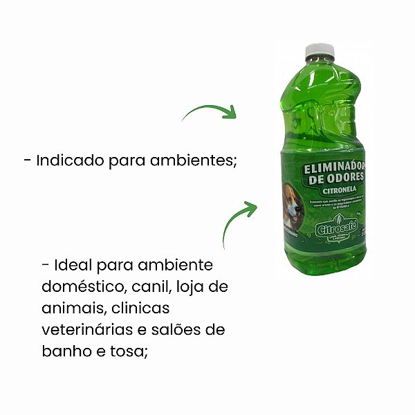 Eliminador de Odores Citrosafe Citronela 2L