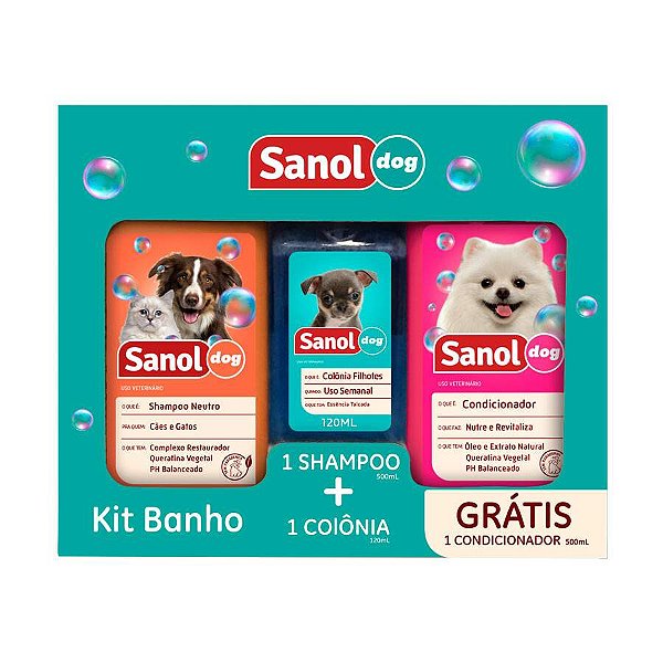 Kit Sanol Shampoo + Colonia + Condicionador