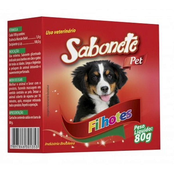 Sabonete Pet Colosso Filhote 80G