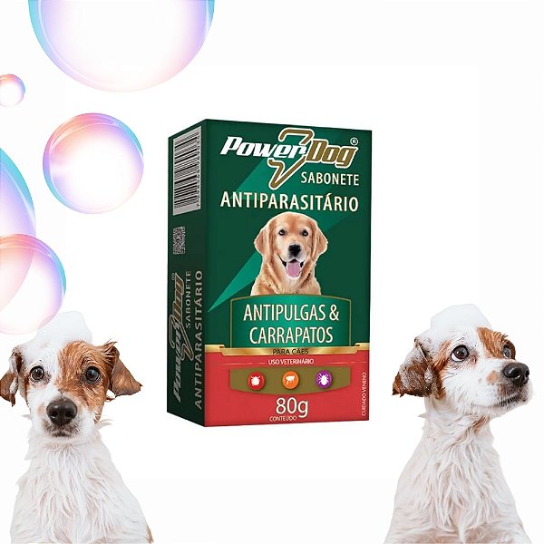 Sabonete Powerdog Antipulgas e Carrapato 80g