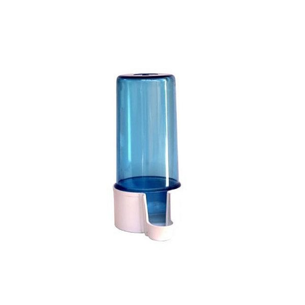 Bebedouro Passarinheiro 250ml Azul G Hidratação de Pássaros