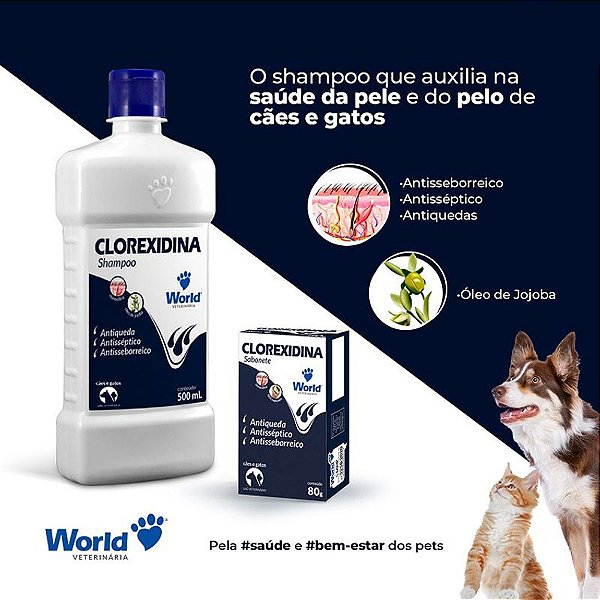 Shampoo Dugs Clorexidina 500ml Limpeza Profunda e Cuidado