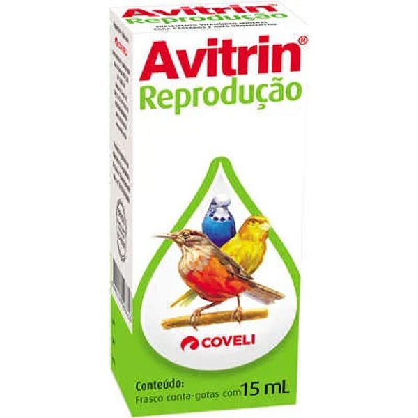 Avitrin Reprodução 15ml Suplemento Vitamínico para Pássaros