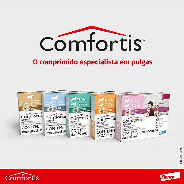 Comfortis 810mg Cães 18 a 27kg Antipulgas Controle Completo