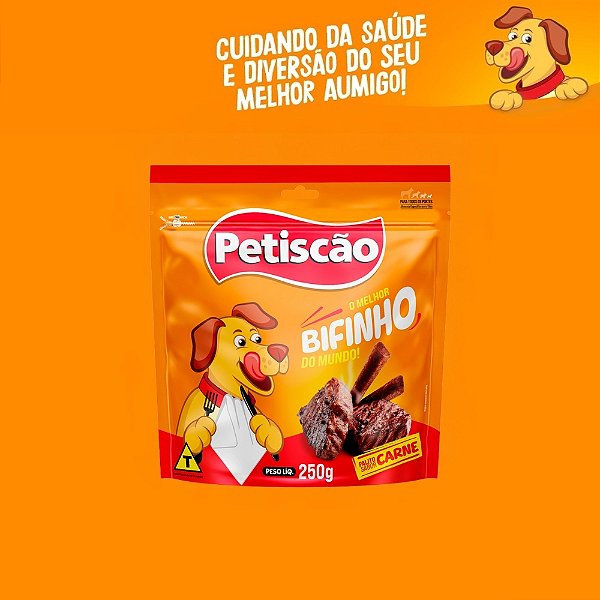 Bifinho Palito Petiscão para Cães Sabor Carne 250g